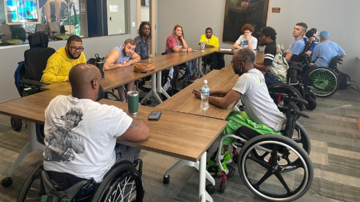 disabled community members having a meeting