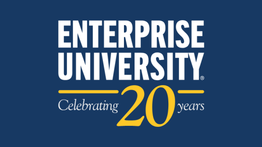 Enterprise University Celebrating 20 years logo