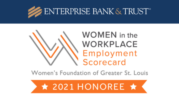 Enterprise Bank & Trust recognized as a Women's Foundation of Greater St. Louis 2021 Honoree