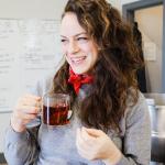 Woman drinking tea