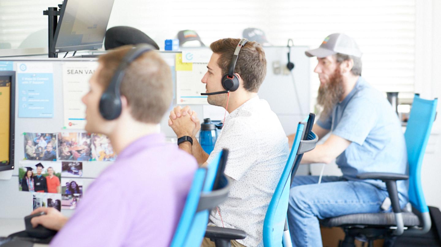 Gadellnet Engineers sitting at desks working