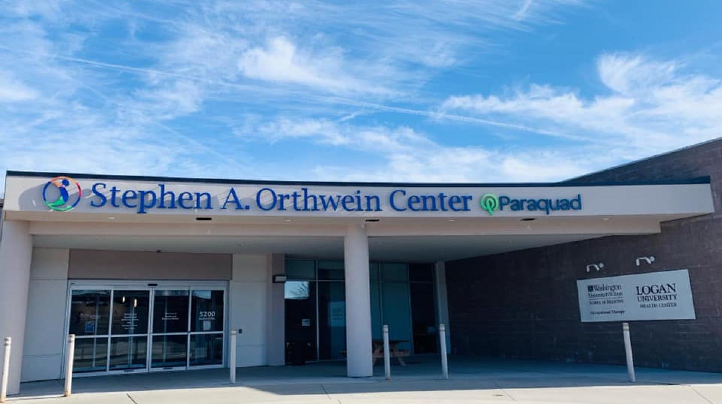 Front of the Paraquad Stephen A. Orthwein building